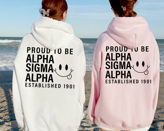 Alpha Sigma Alpha Proud to Be Sorority Hoodie _ 33134g