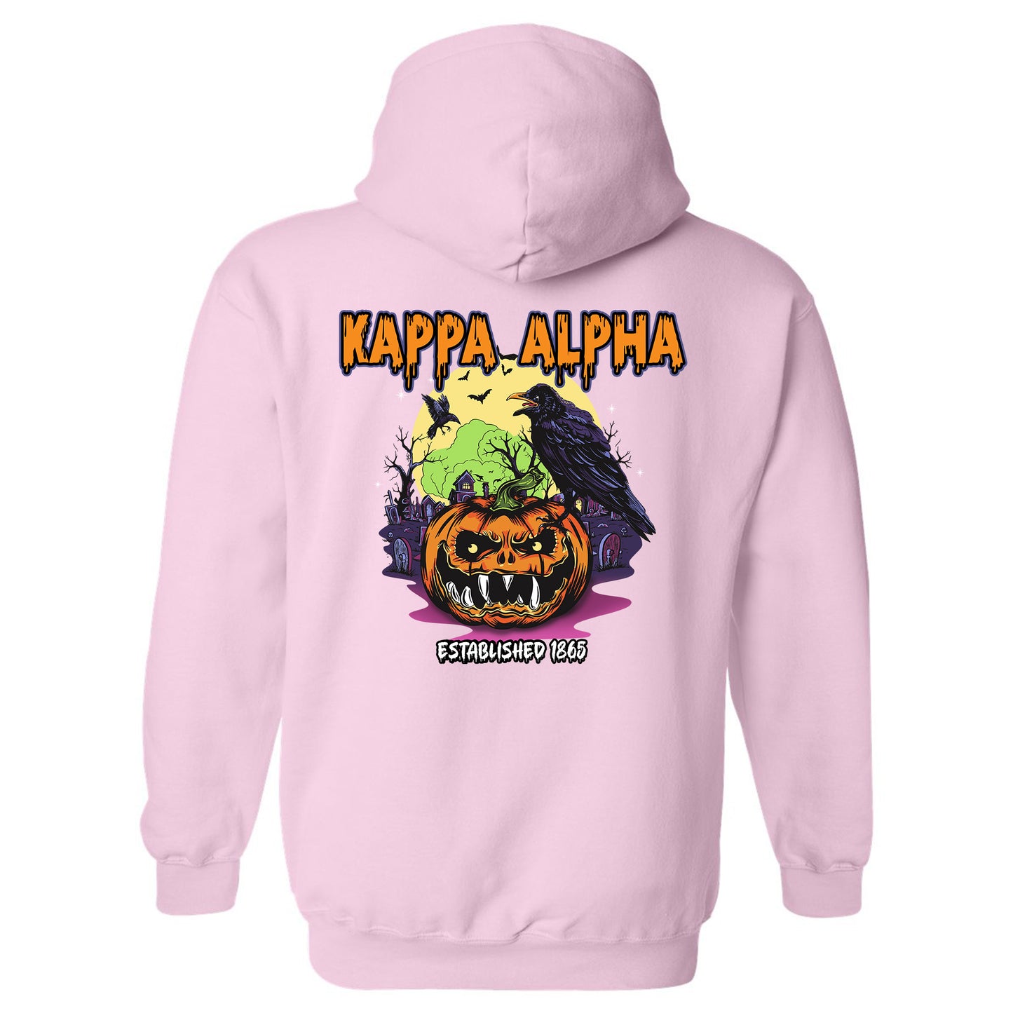Kappa Alpha Order Halloween Bats Fraternity Hoodie _ 36262g