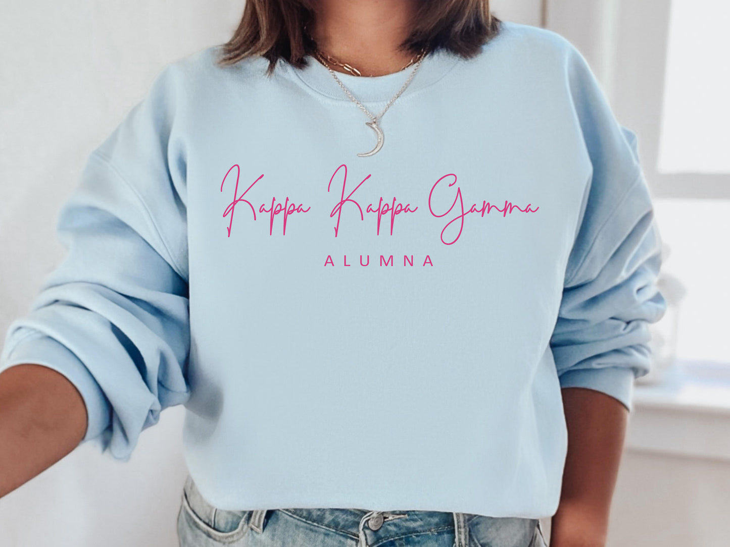 Kappa Kappa Gamma Simple and Sweet Alumna Sorority Sweatshirt _ 509g