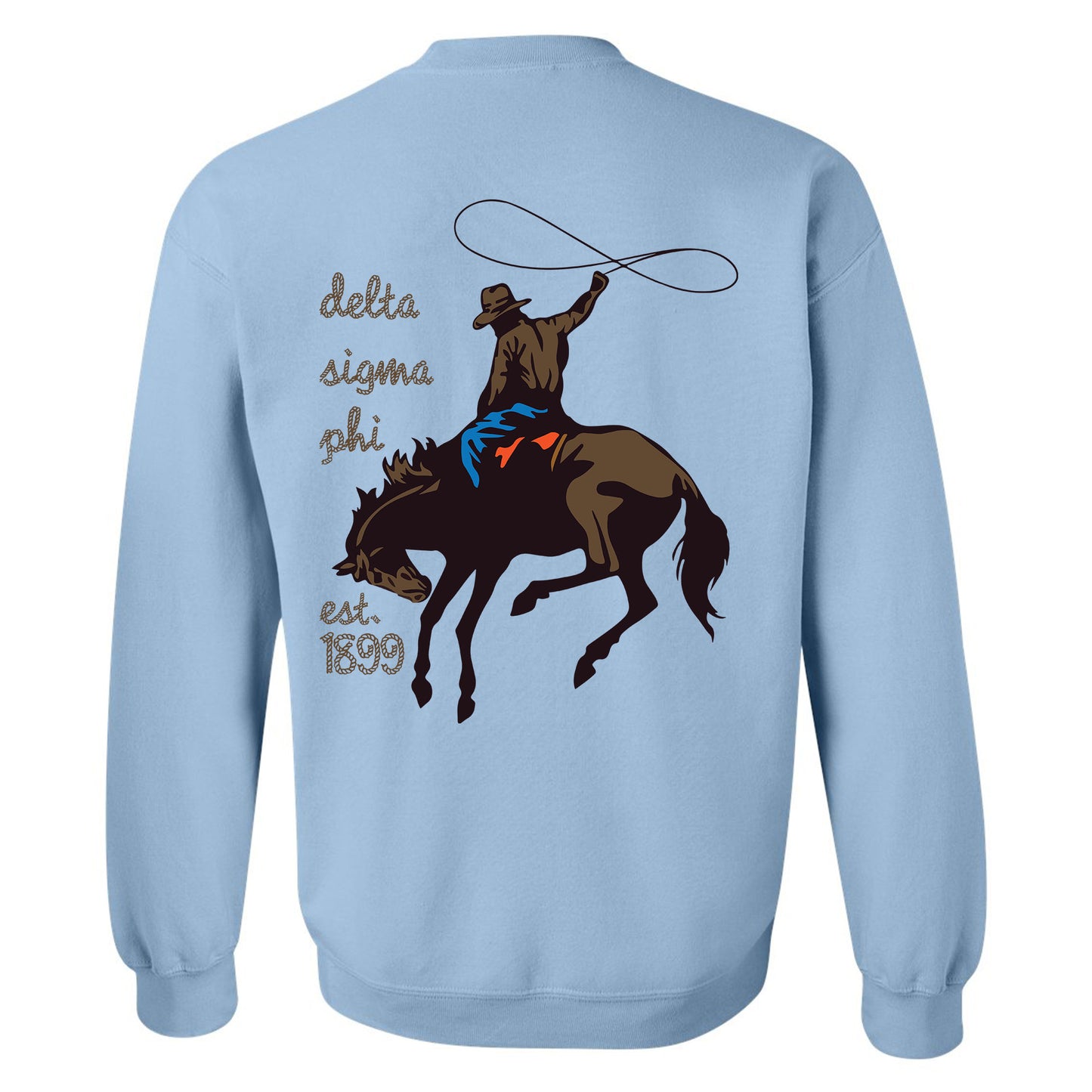 Delta Sigma Phi Cowboy Fraternity Sweatshirt _ 31187g