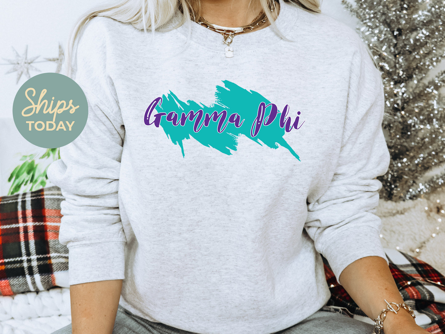 Gamma Phi Beta Paint Party Sorority Sweatshirt _ 4486g
