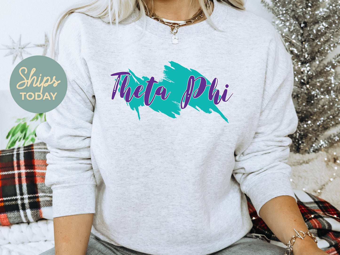 Theta Phi Alpha Paint Party Sorority Sweatshirt _ 4496g