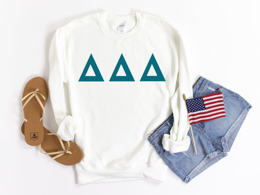 Delta Delta Delta Back to the Basics Sorority Sweatshirt _ 632g