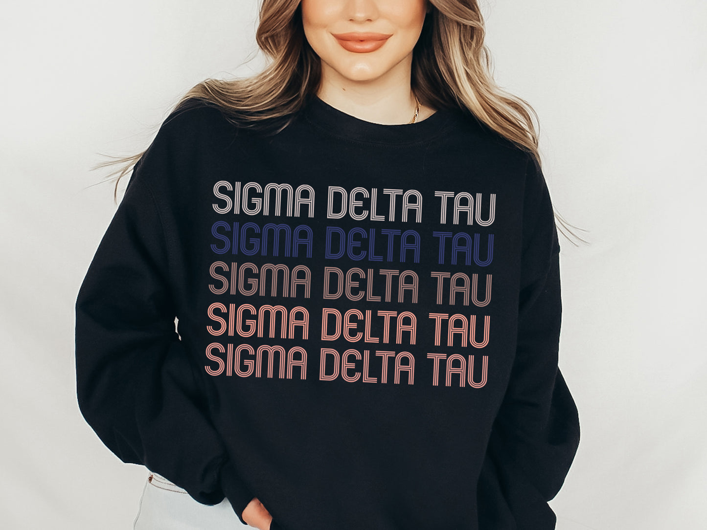 Sigma Delta Tau Greek Glamour Sorority Sweatshirt _ 31113g