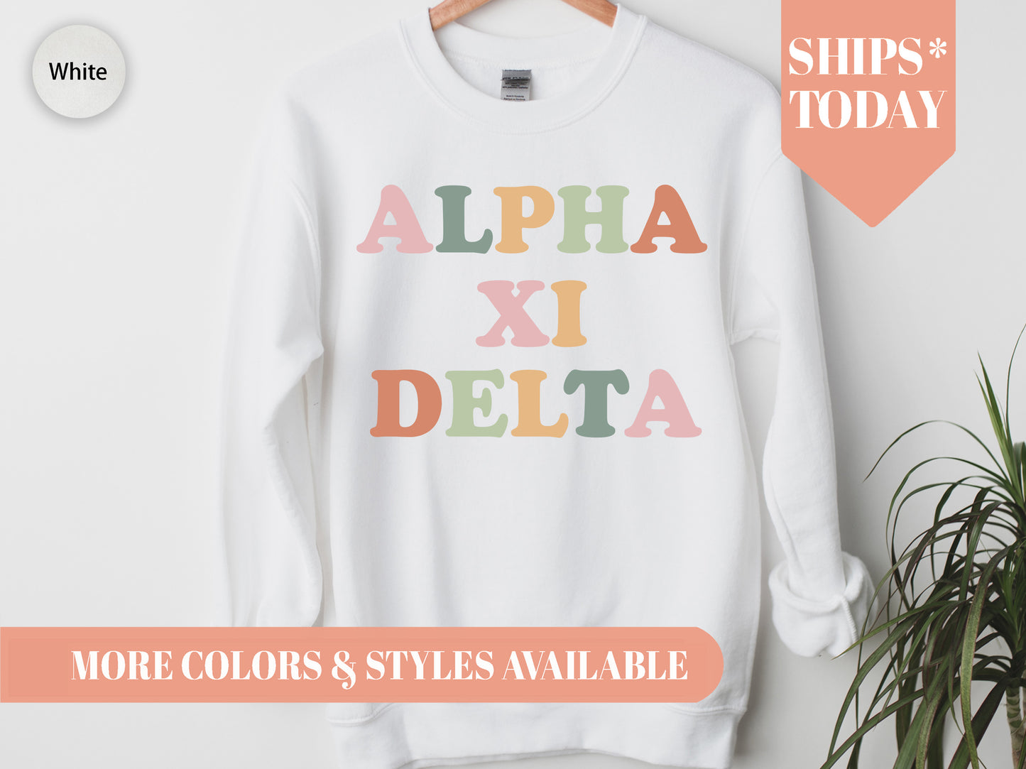 Alpha Xi Delta Bright and Proud Sorority Sweatshirt _ 422g