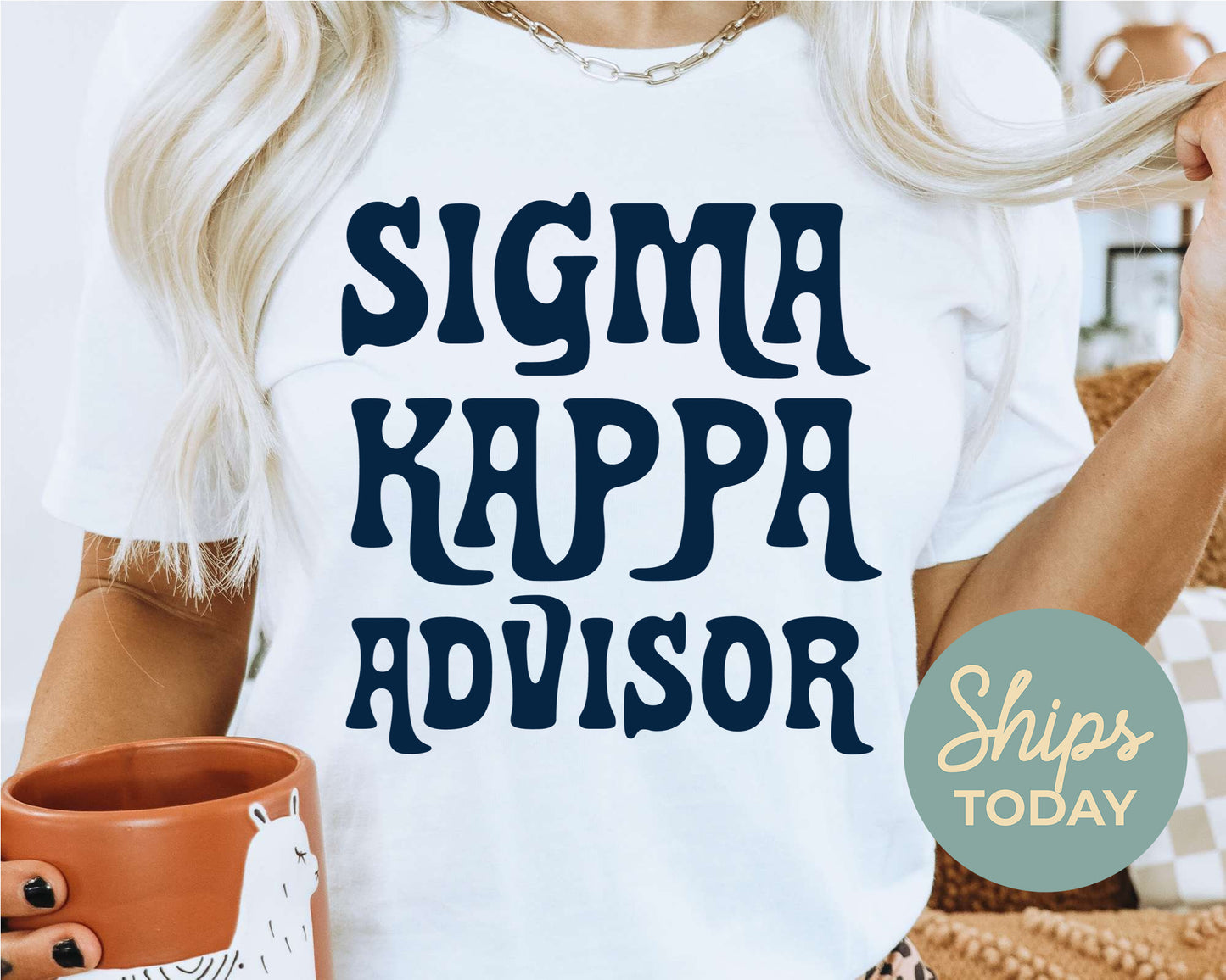 Sigma Kappa Best Advisor Sorority T-shirt _ 3119g