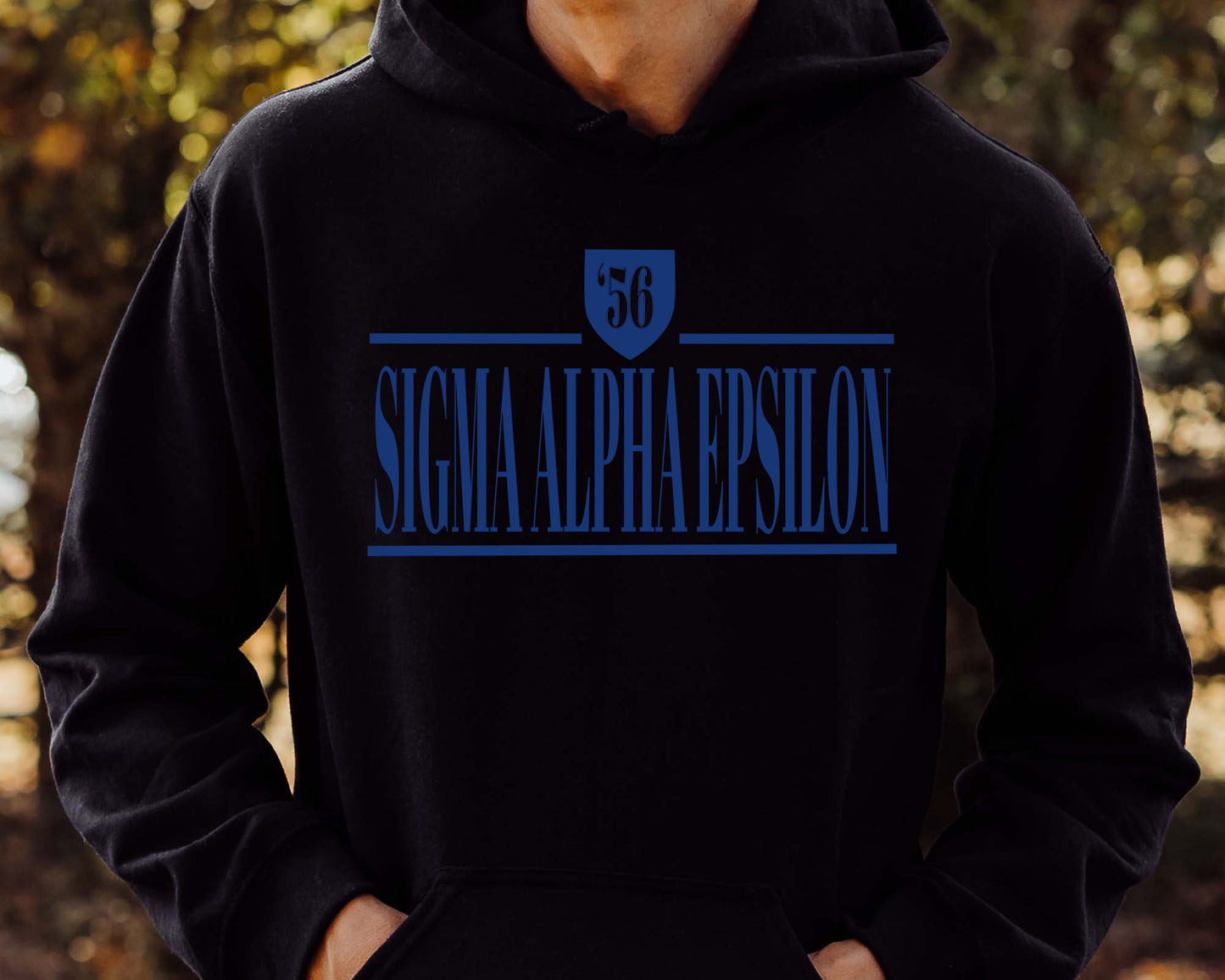 Sigma Alpha Epsilon Shield Fraternity Hoodie _ 1203g