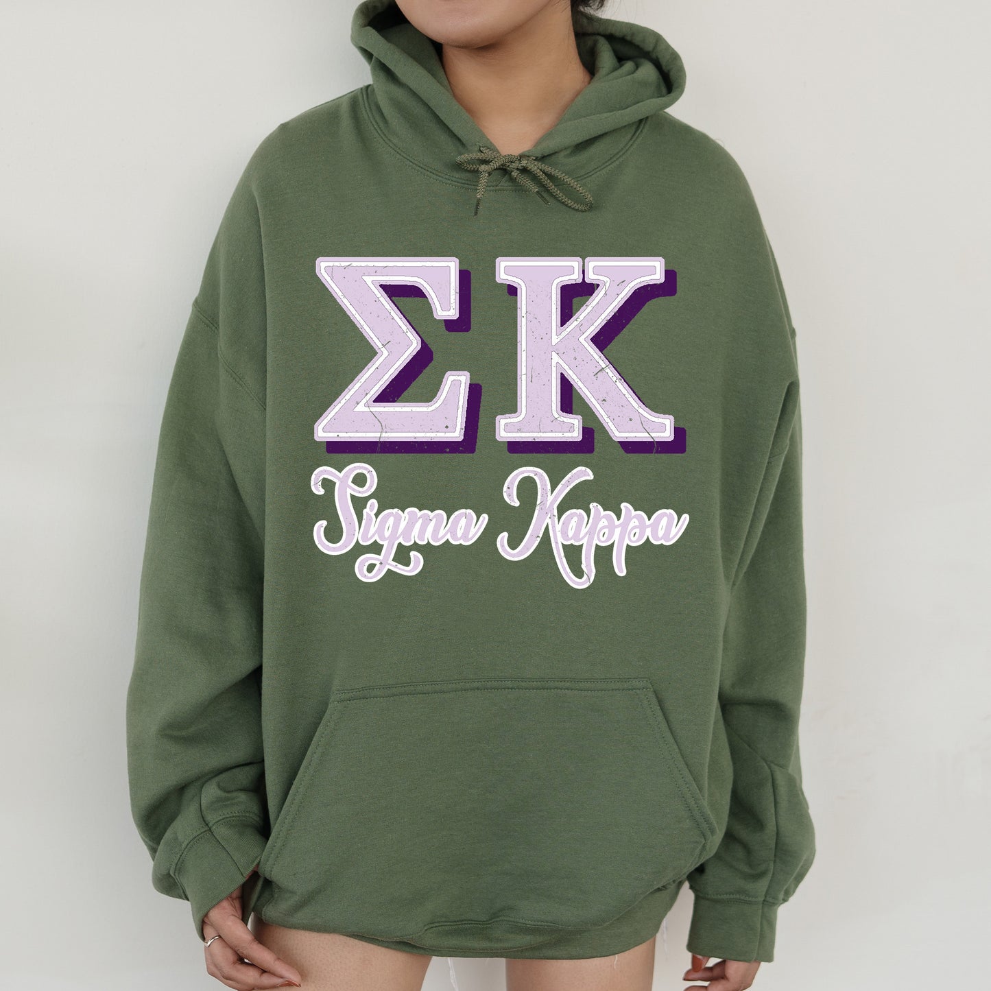 Sigma Kappa Greek Colors Sorority Hoodie _ 36091g