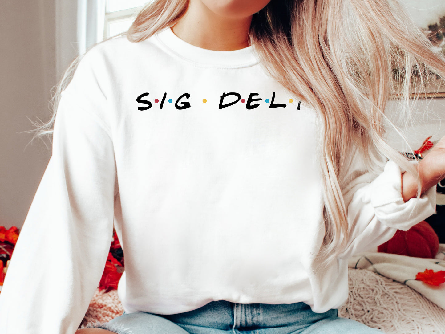Sigma Delta Tau Friends Frenzy Sorority Sweatshirt _ 30667g