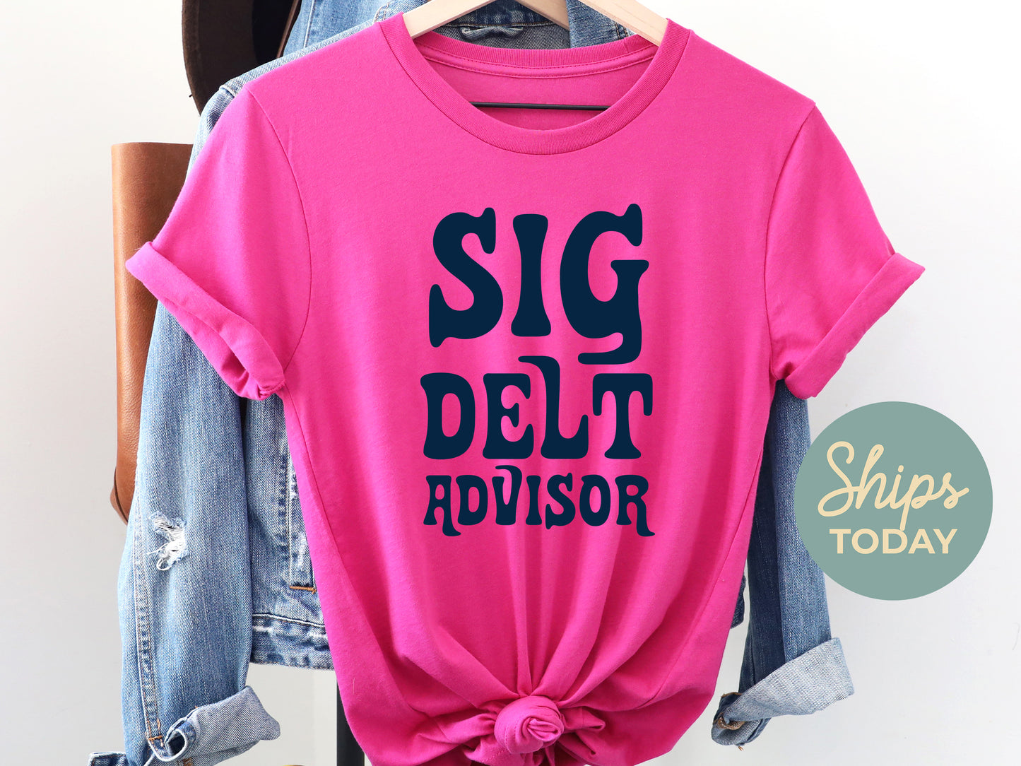 Sigma Delta Tau Best Advisor Sorority T-shirt _ 3118g