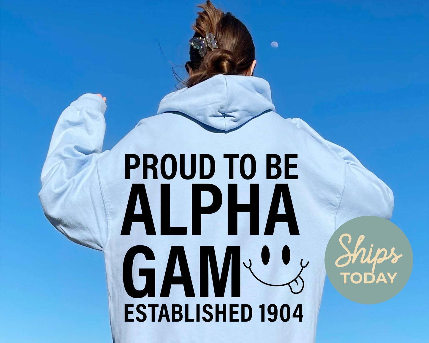 Alpha Gamma Delta Proud to Be Sorority Hoodie _ 33131g