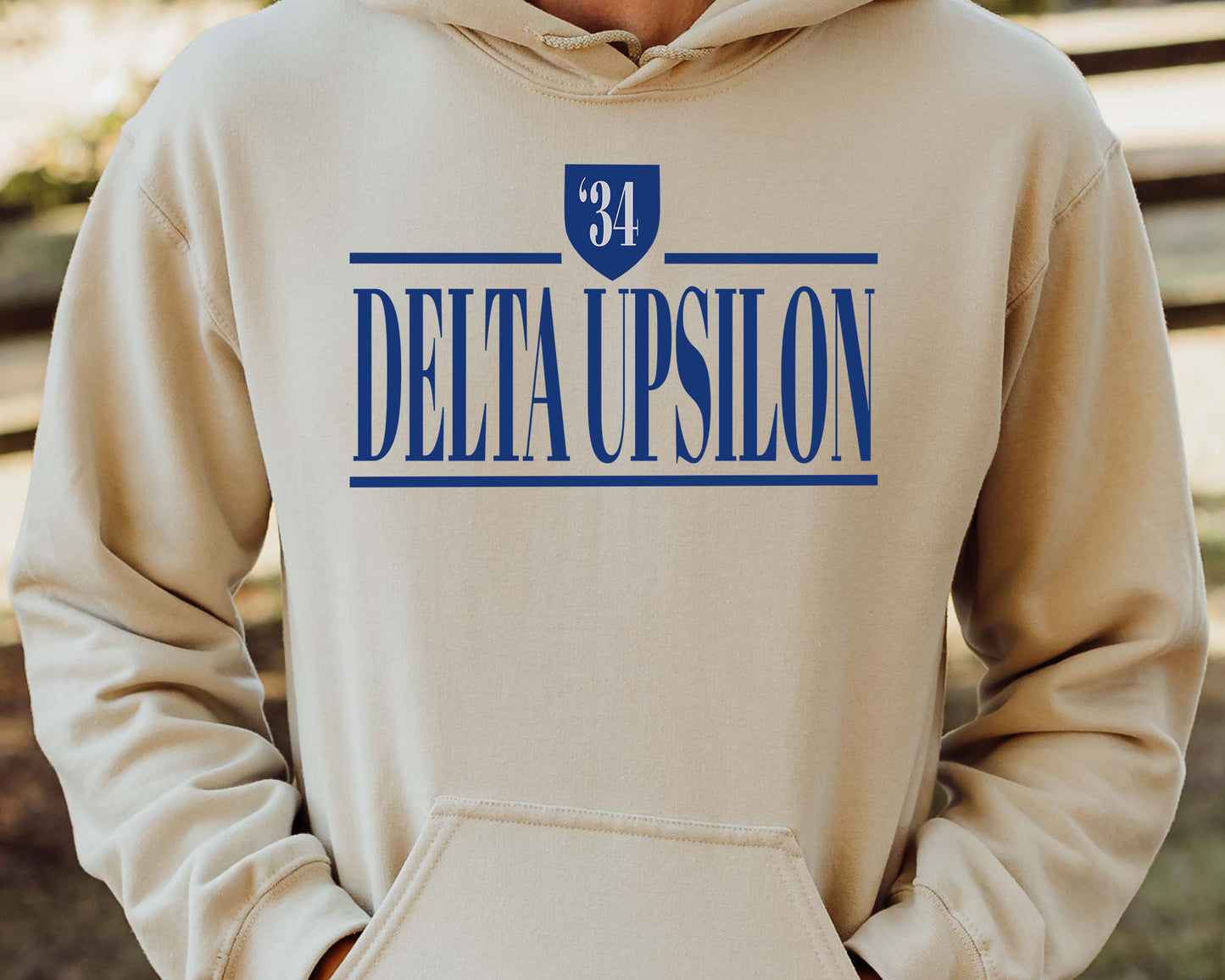 Delta Upsilon Shield Fraternity Hoodie _ 1192g