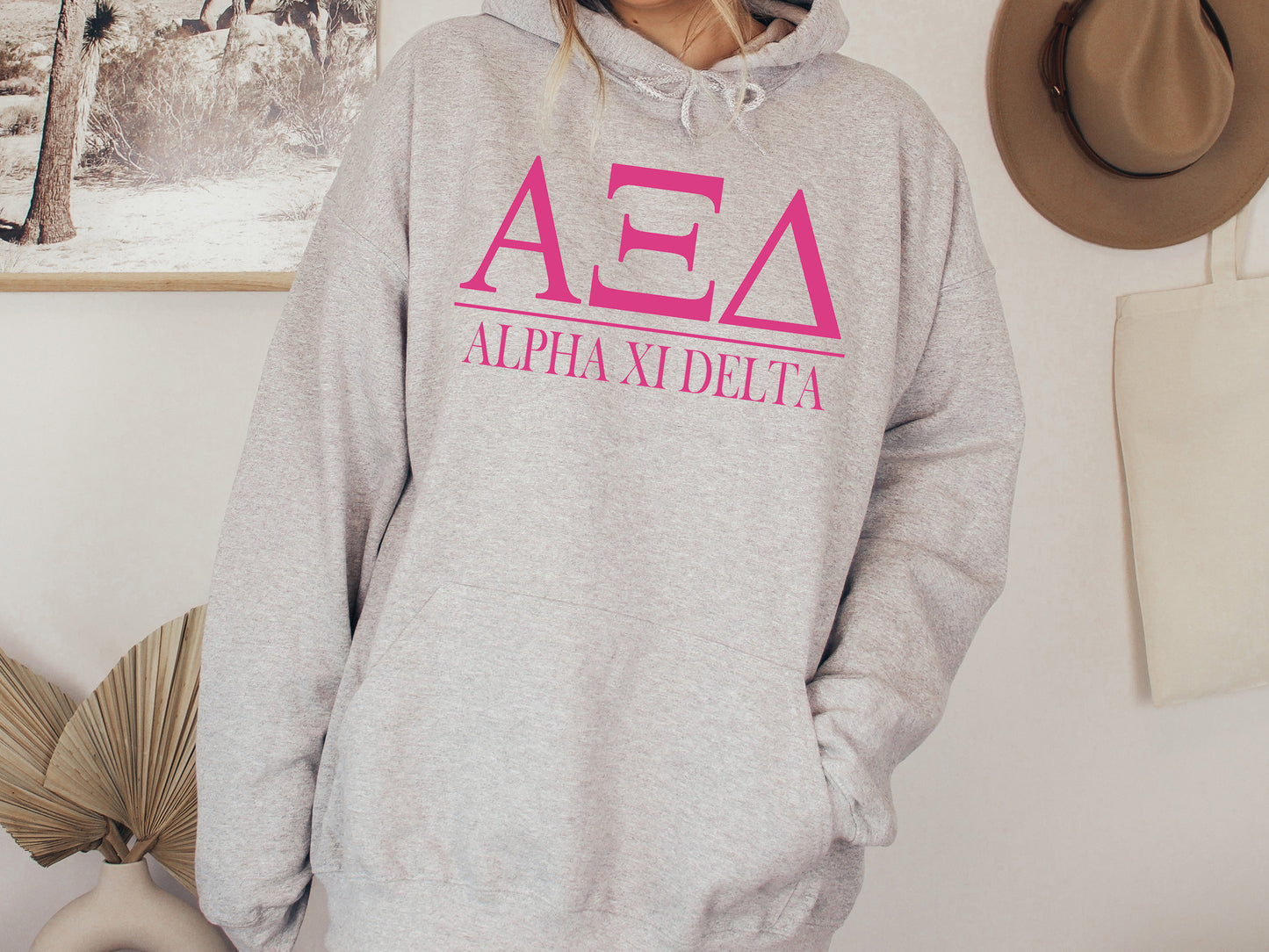 Alpha Xi Delta Loud Letters Sorority Hoodie _ 474g