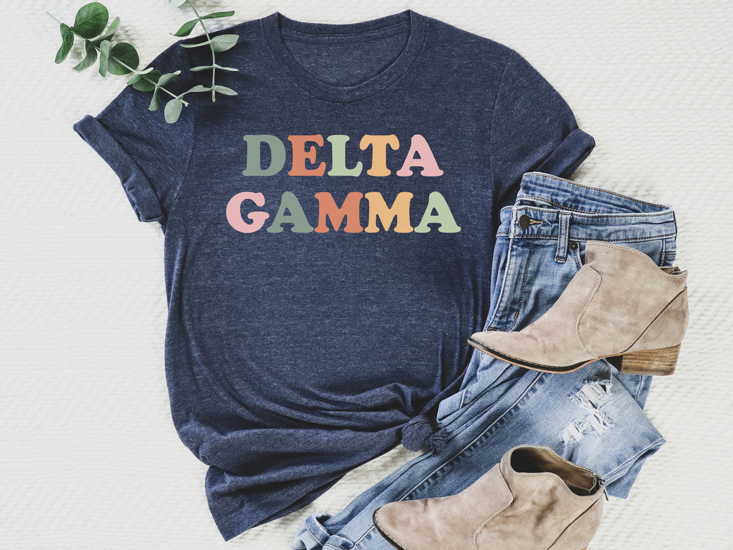 Delta Gamma Bright and Proud Sorority T-shirt _ 425g