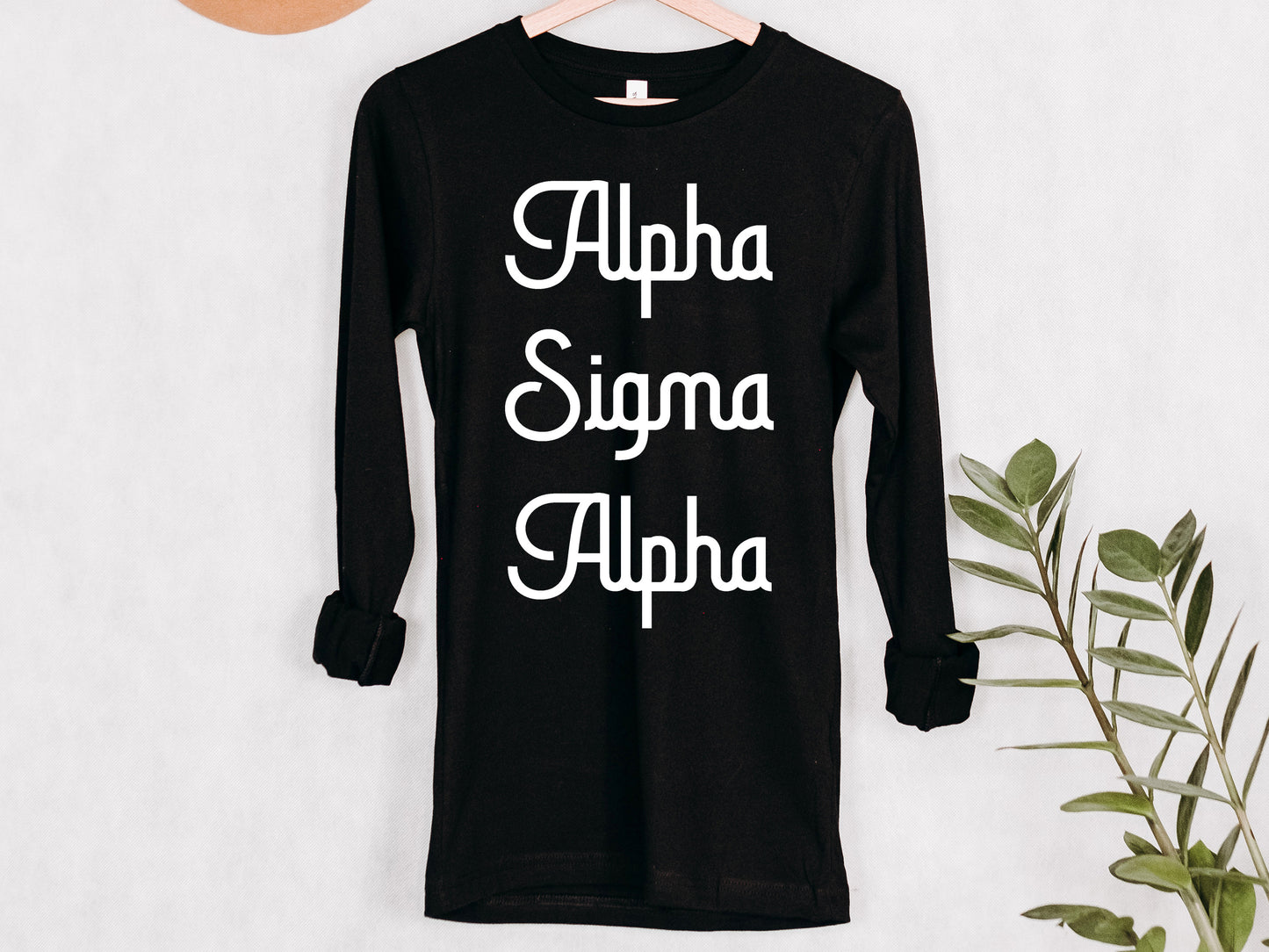 Alpha Sigma Alpha All About That Pop Sorority Long Sleeve T-shirt _ 2687g