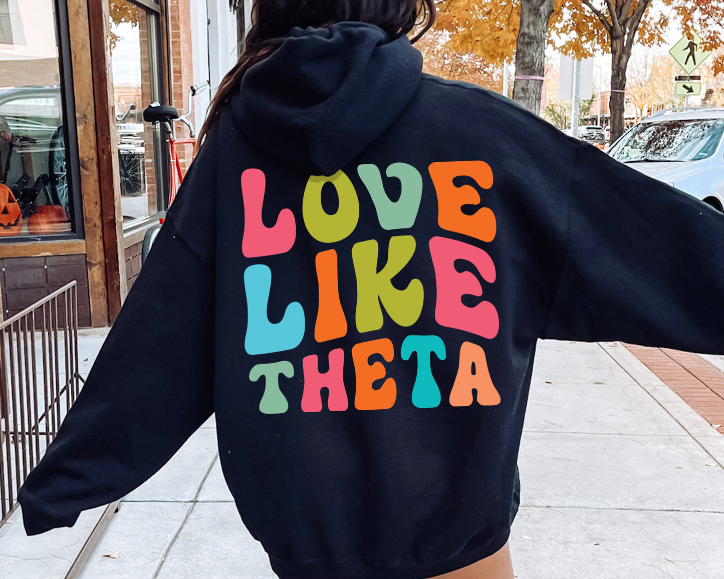 Kappa Alpha Theta Blissful and Vibrant Sorority Hoodie _ 33169g