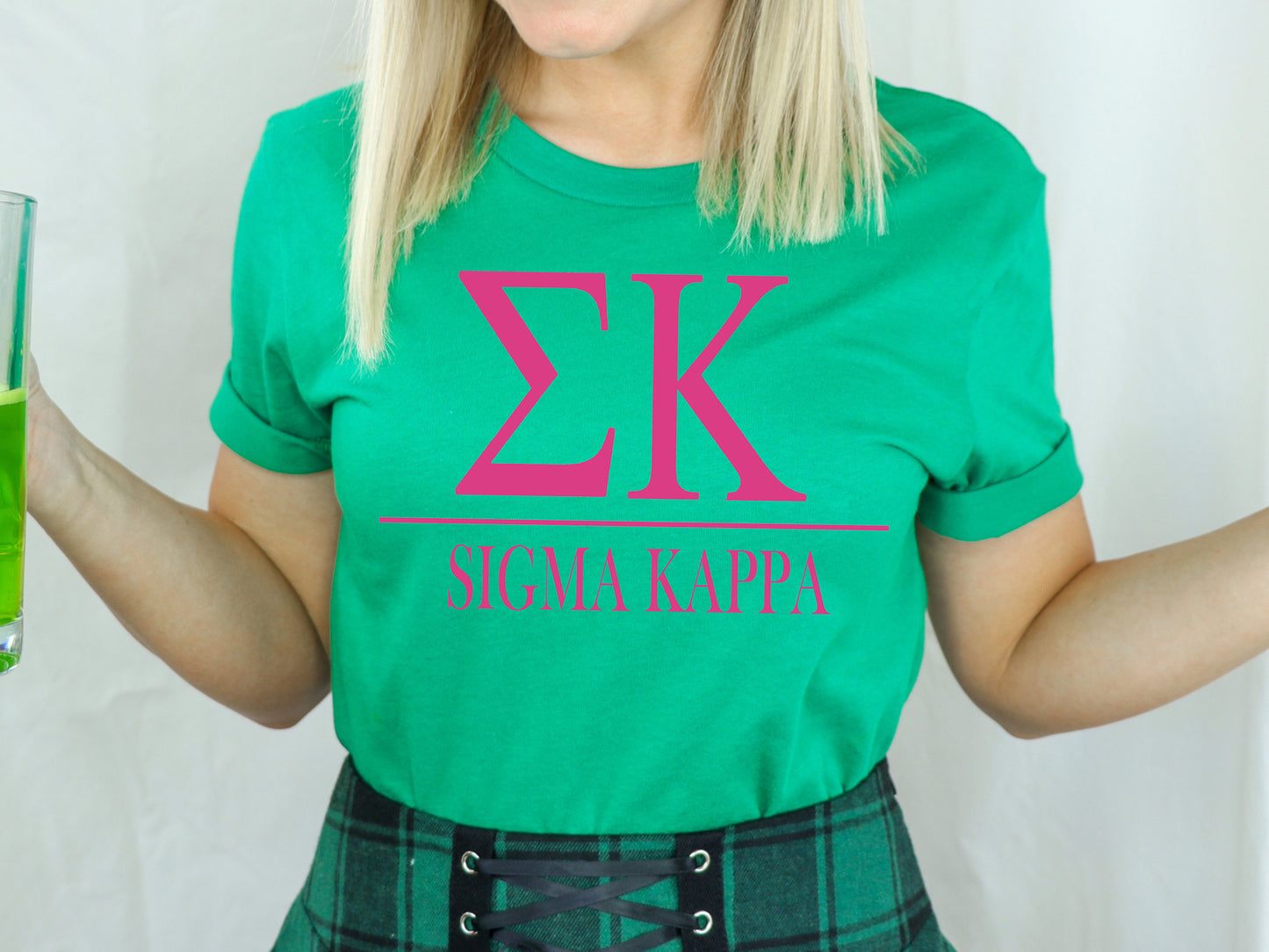 Sigma Kappa Loud Letters Sorority T-shirt _ 488g