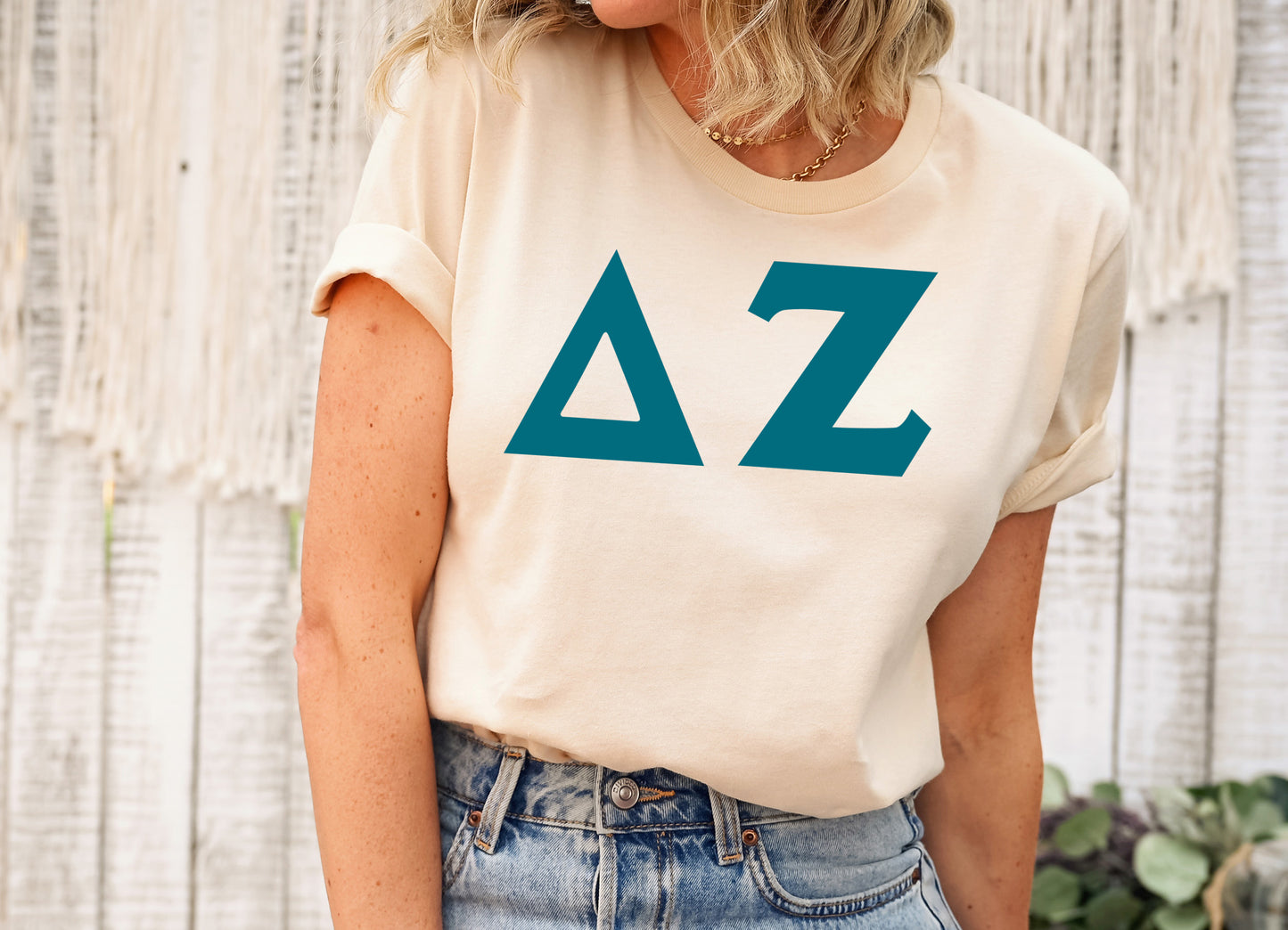 Delta Zeta Back to the Basics Sorority T-shirt _ 635g