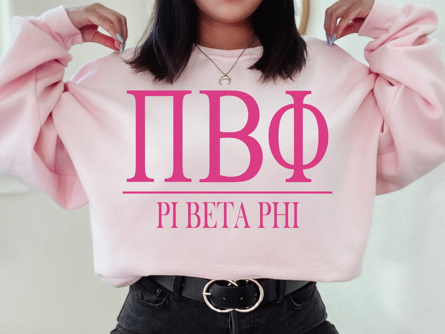 Pi Beta Phi Loud Letters Sorority Sweatshirt _ 486g