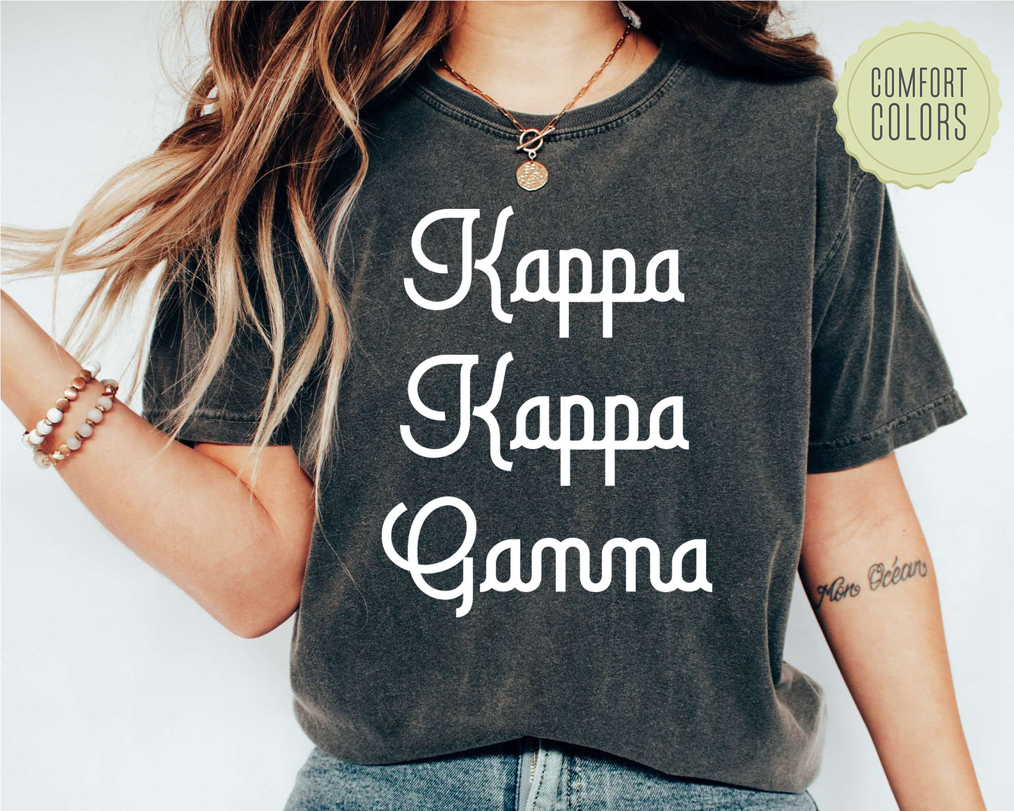 Kappa Kappa Gamma All About That Pop Comfort Colors Sorority T-shirt _ 2698g