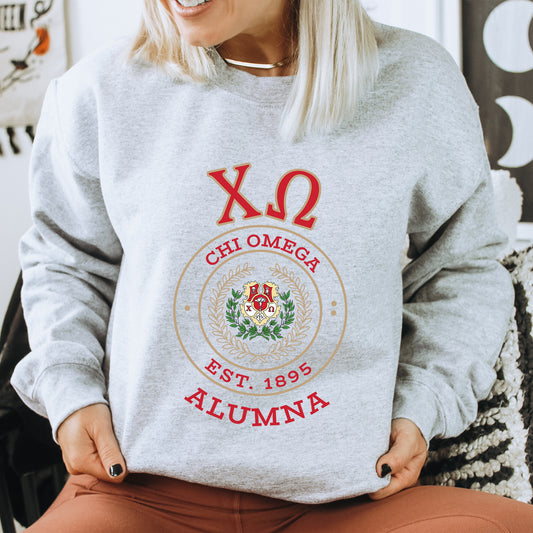 Chi Omega Alumna Vintage Sorority Sweatshirt _ 31018g