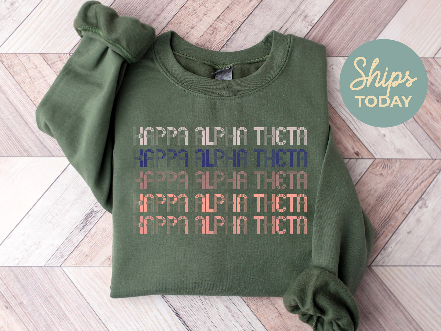 Kappa Alpha Theta Greek Glamour Sorority Sweatshirt _ 31107g