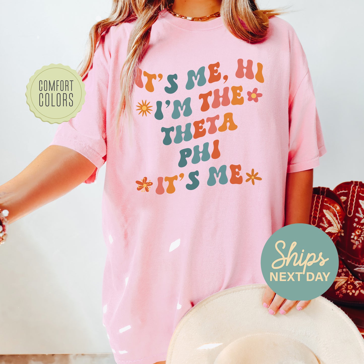 Theta Phi Alpha Style Comfort Colors Sorority T-shirt _ 36015g