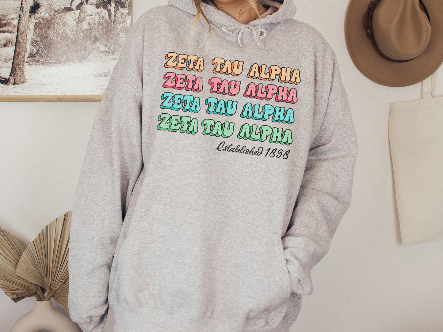 Zeta Tau Alpha Lucy Sorority Hoodie _ 283g