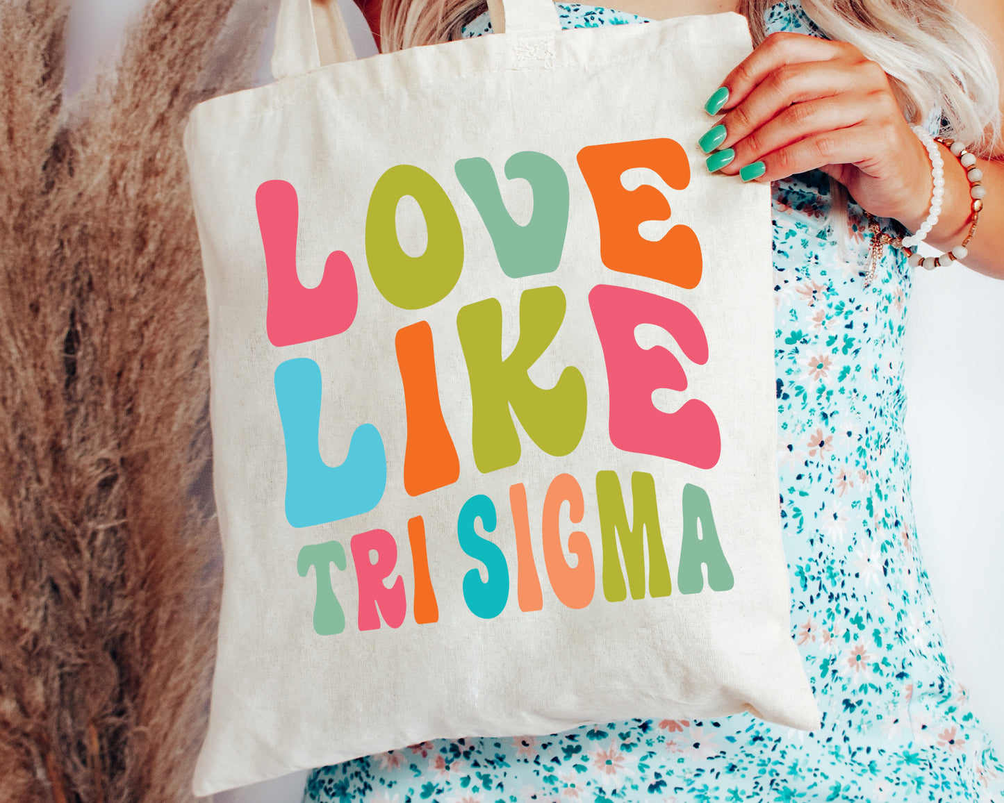 Sigma Sigma Sigma Love Like Sorority Tote Bag _ 34357g