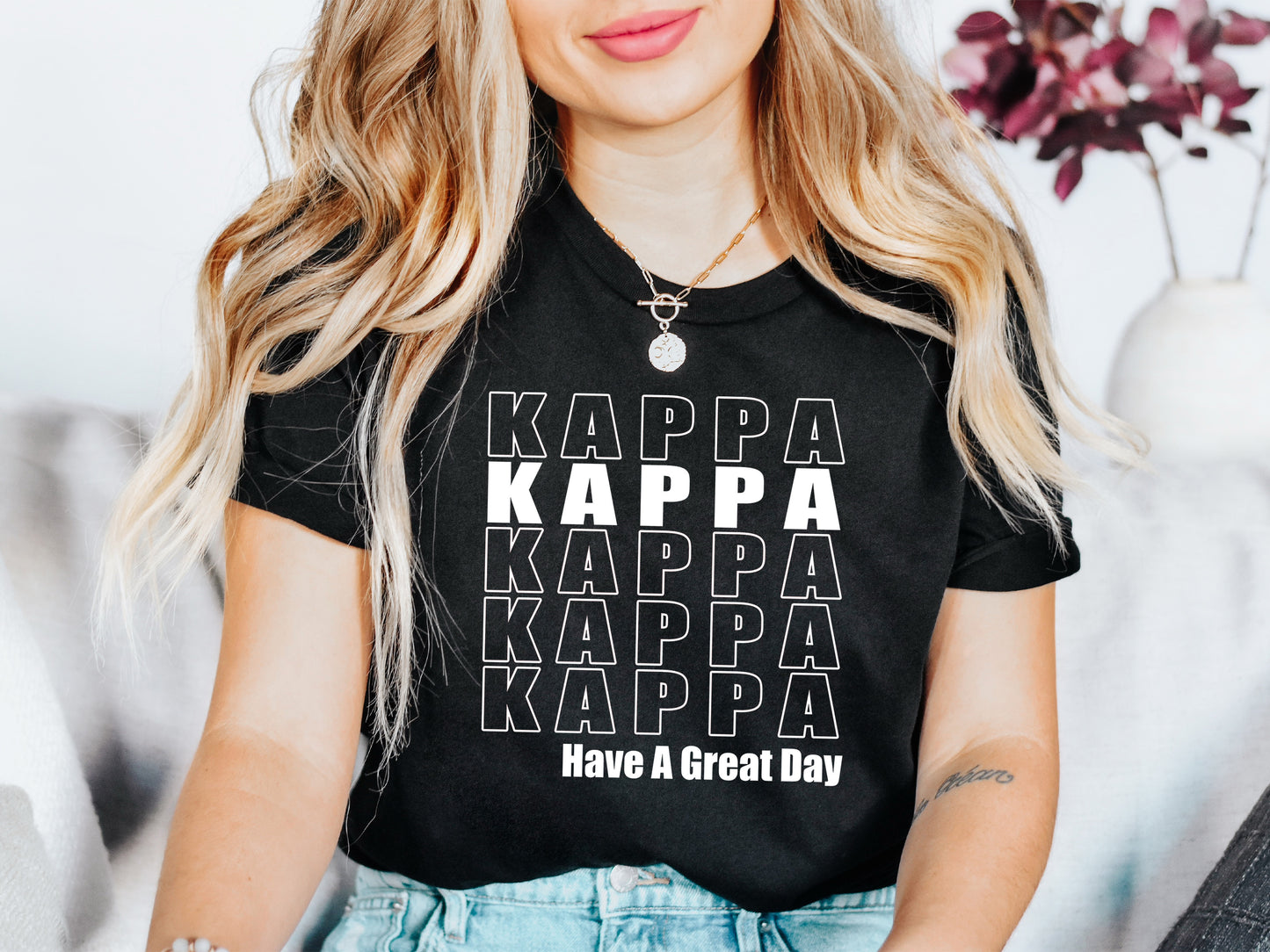 Kappa Kappa Gamma Have a Great Day Sorority T-shirt _ 2125g