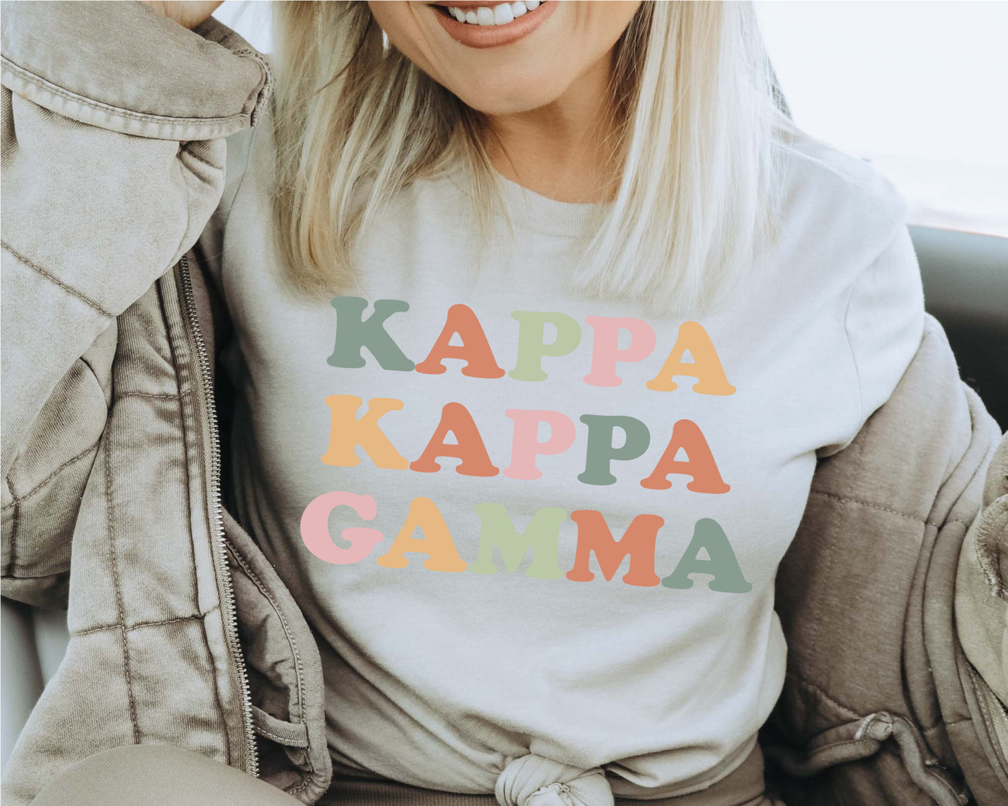 Kappa Kappa Gamma Bright and Proud Sorority T-shirt _ 431g