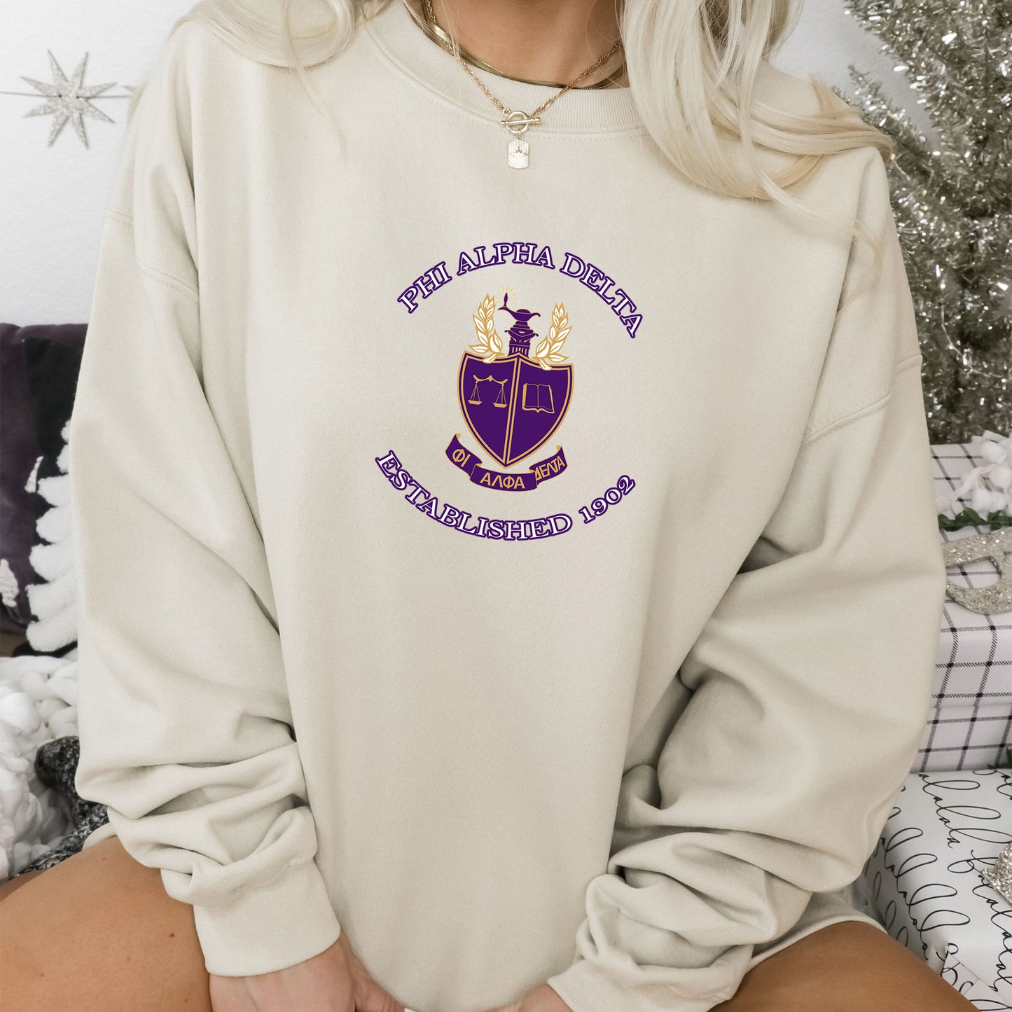 Phi Alpha Delta Iconic Insignia COED Sweatshirt _ 35672g