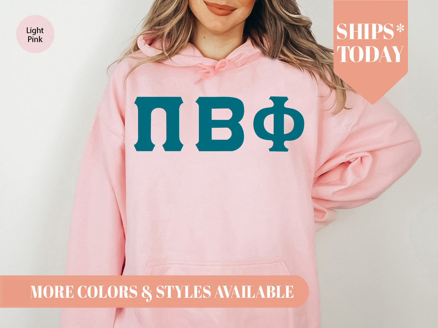 Pi Beta Phi Back to the Basics Sorority Hoodie _ 342g