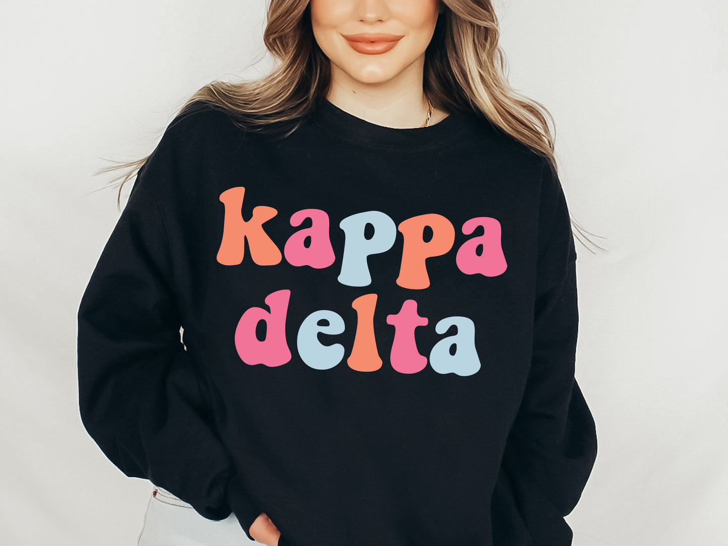 Kappa Delta Vividly Vibrant Sorority Sweatshirt _ 3165g