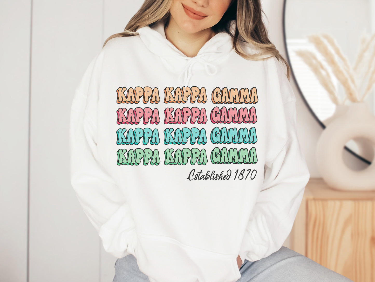 Kappa Kappa Gamma Lucy Sorority Hoodie _ 275g