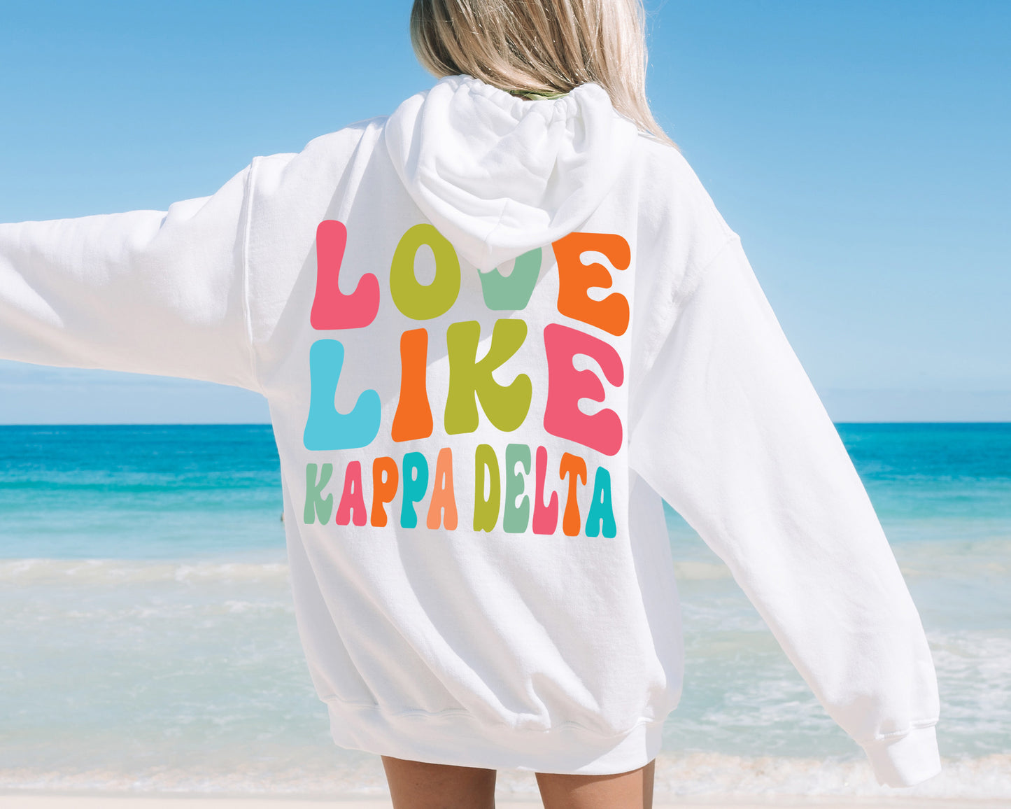 Kappa Delta Blissful and Vibrant Sorority Hoodie _ 33170g