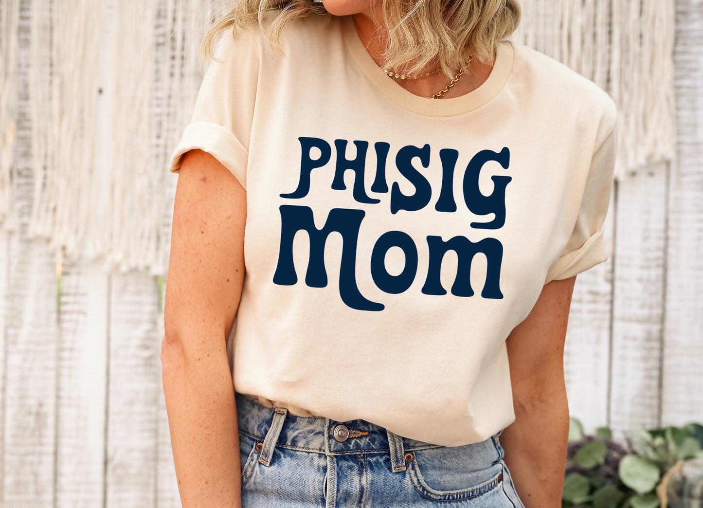 Phi Sigma Sigma Got it from my Mom Sorority T-shirt _ 3090g