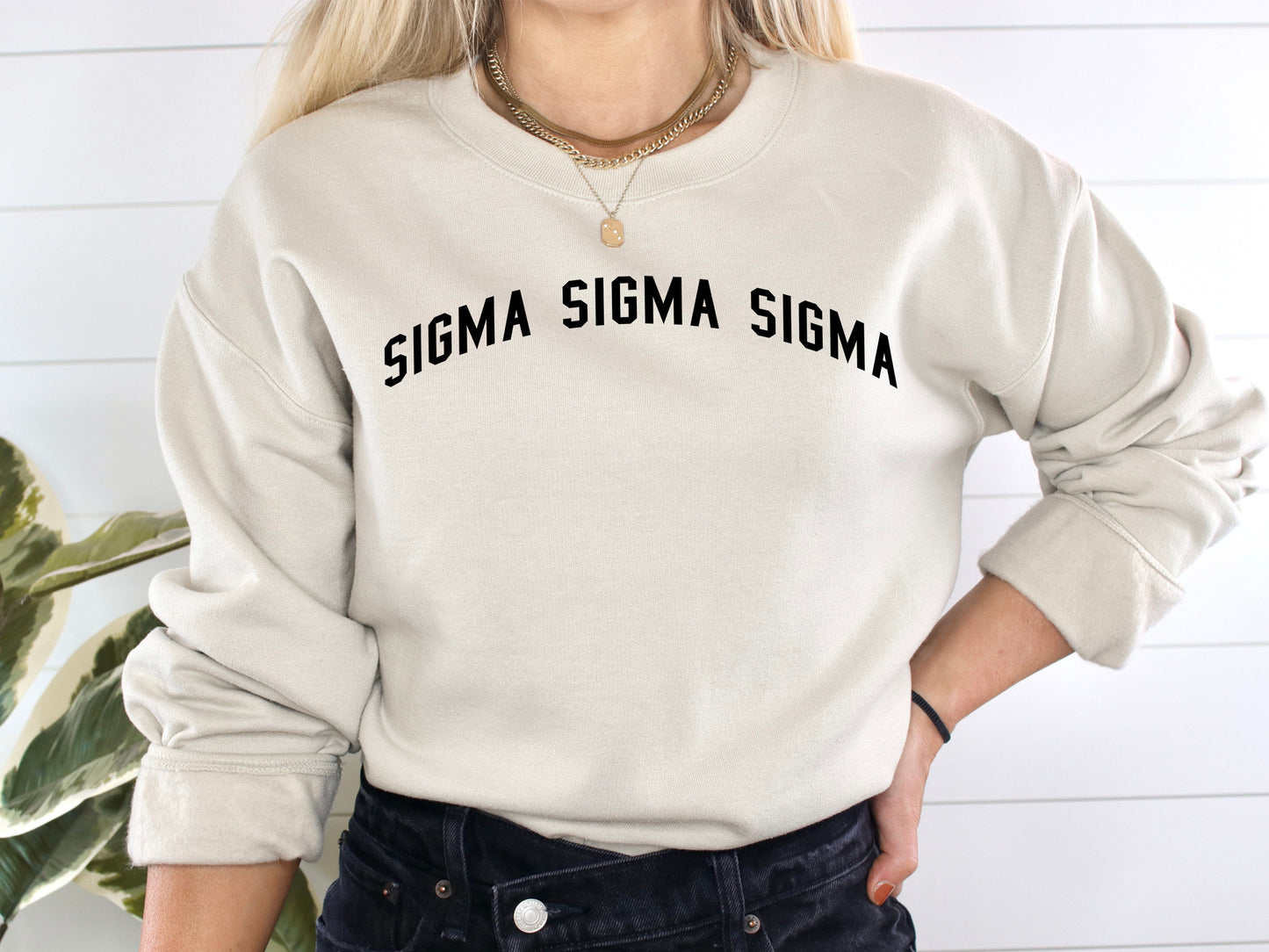 Sigma Sigma Sigma Just Bold Sorority Sweatshirt _ 2392g