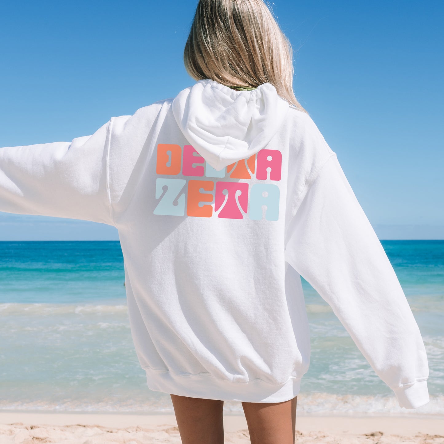 Delta Zeta Vibrant Verve Sorority Hoodie _ 32614g