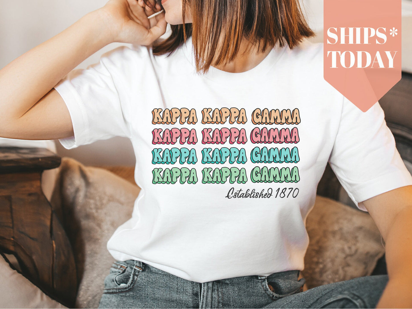Kappa Kappa Gamma Lucy Sorority T-shirt _ 275g