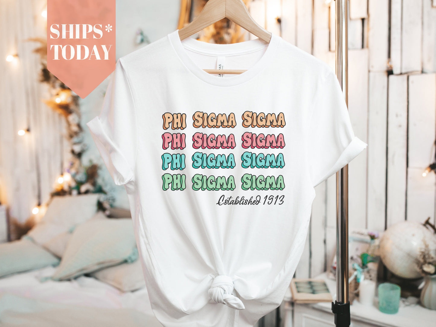 Phi Sigma Sigma Lucy Sorority T-shirt _ 277g