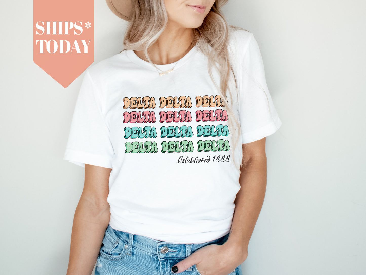 Delta Delta Delta Lucy Sorority T-shirt _ 268g