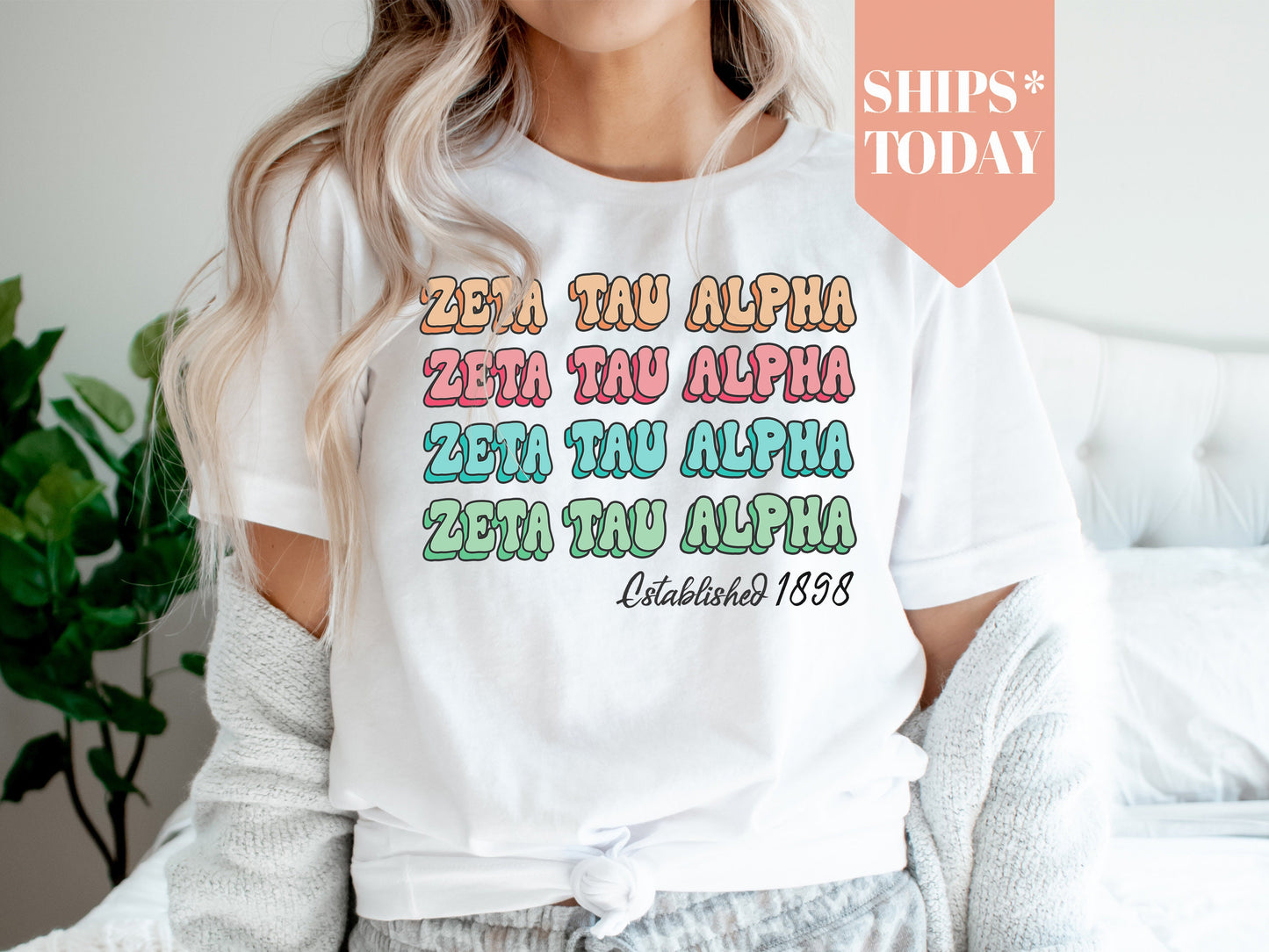 Zeta Tau Alpha Lucy Sorority T-shirt _ 283g