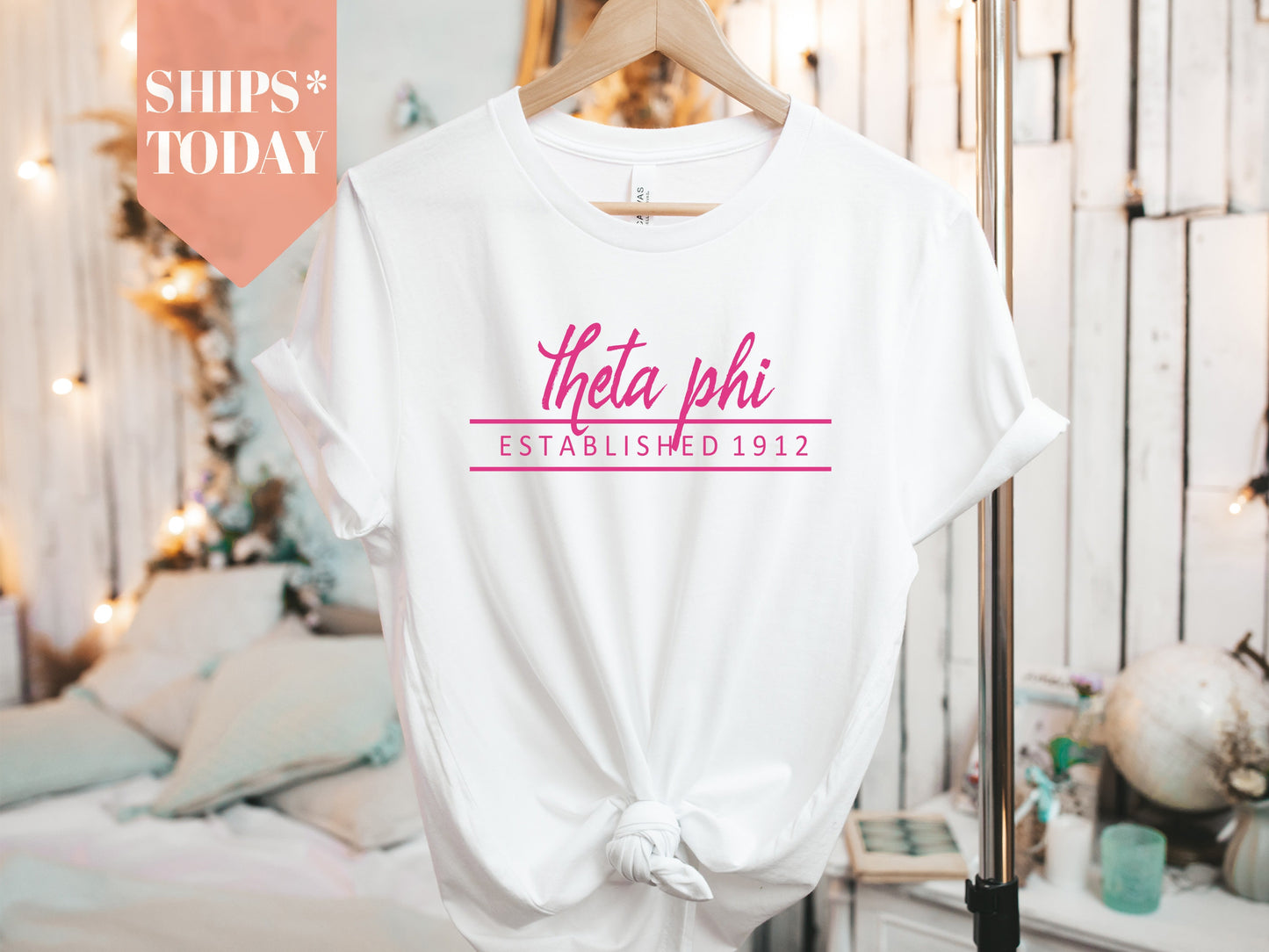 Theta Phi Alpha All Pink Sorority T-shirt _ 776g