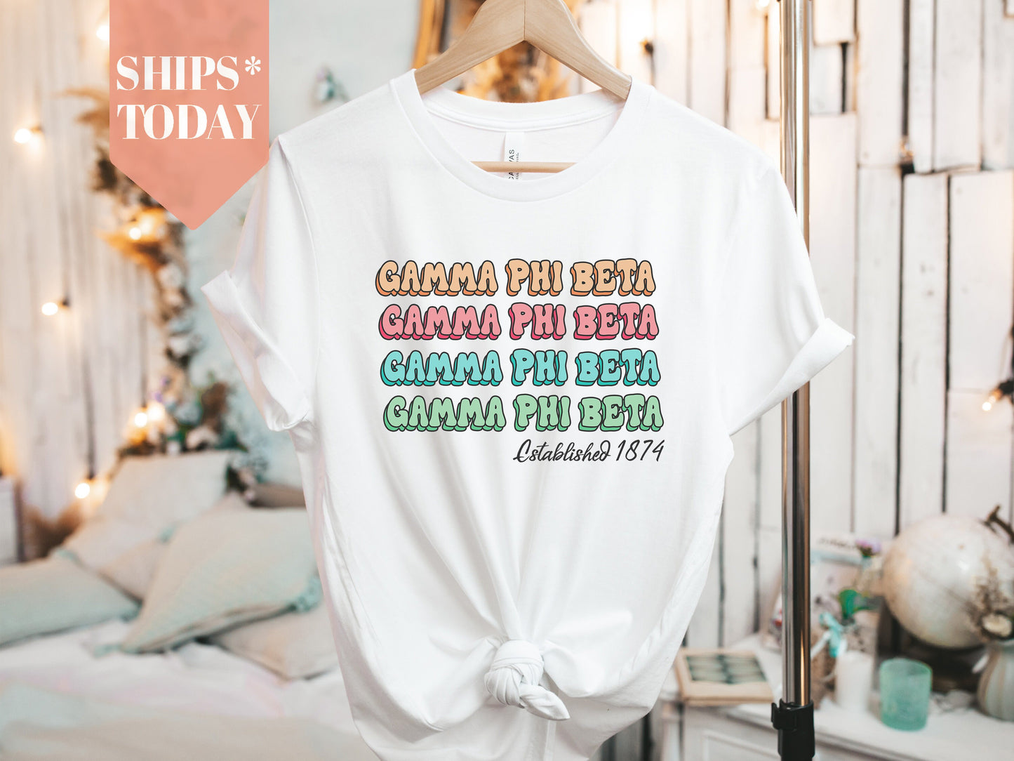 Gamma Phi Beta Lucy Sorority T-shirt _ 272g