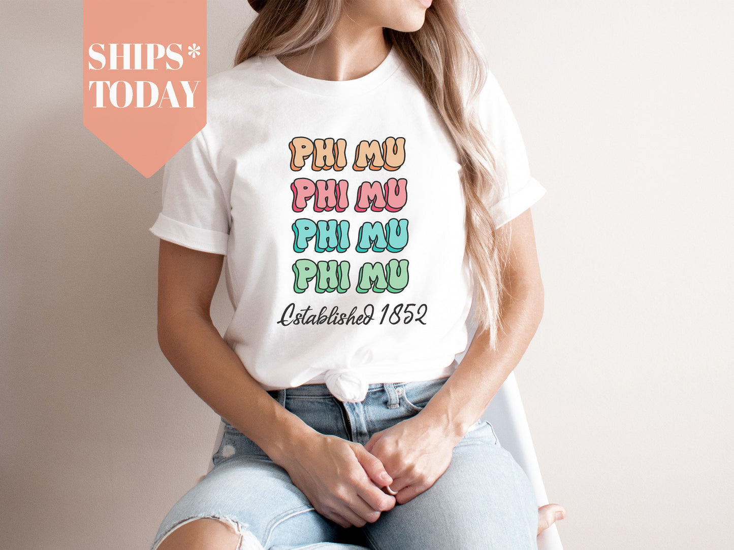 Phi Mu Lucy Sorority T-shirt _ 276g