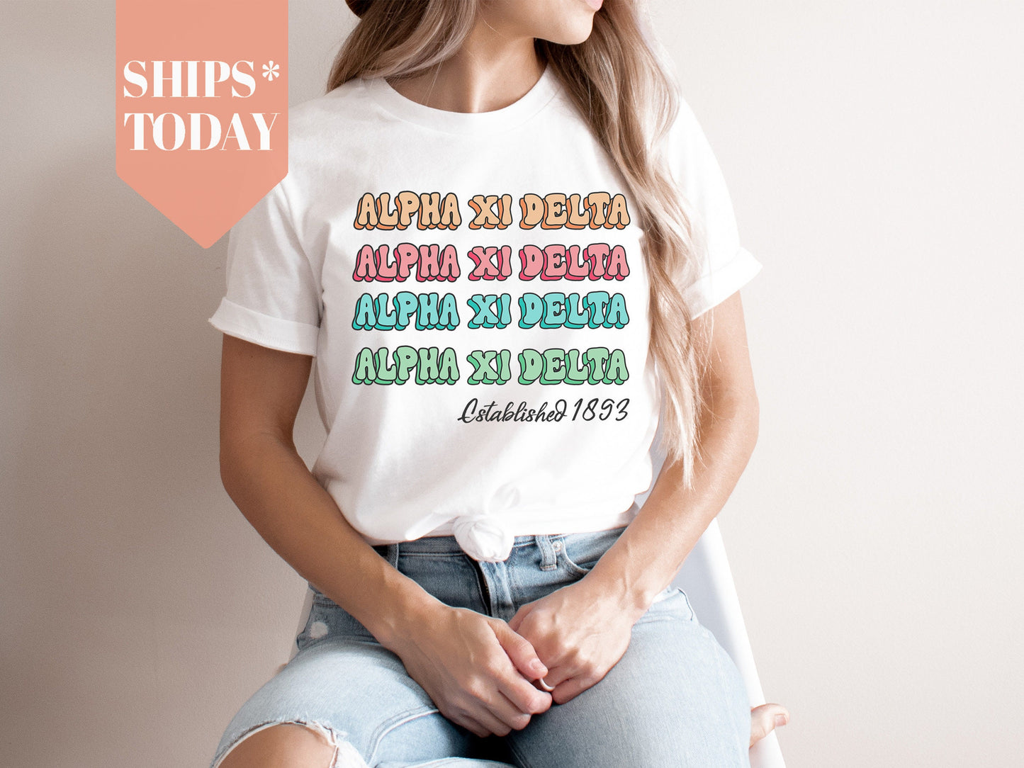 Alpha Xi Delta Lucy Sorority T-shirt _ 266g