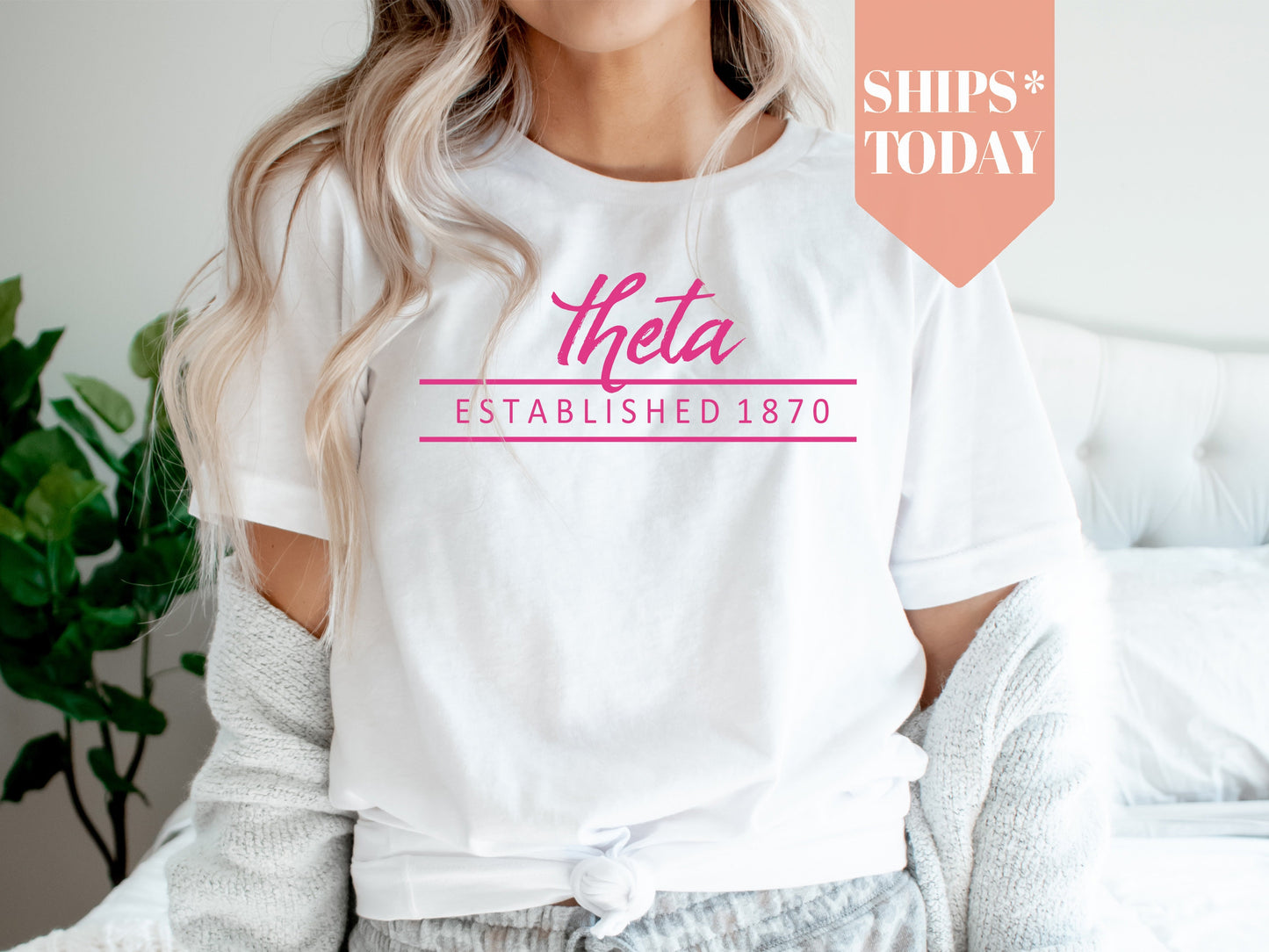 Kappa Alpha Theta All Pink Sorority T-shirt _ 767g