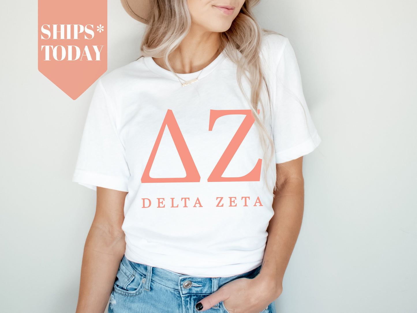 Delta Zeta Pink Personality Sorority T-shirt _ 661g