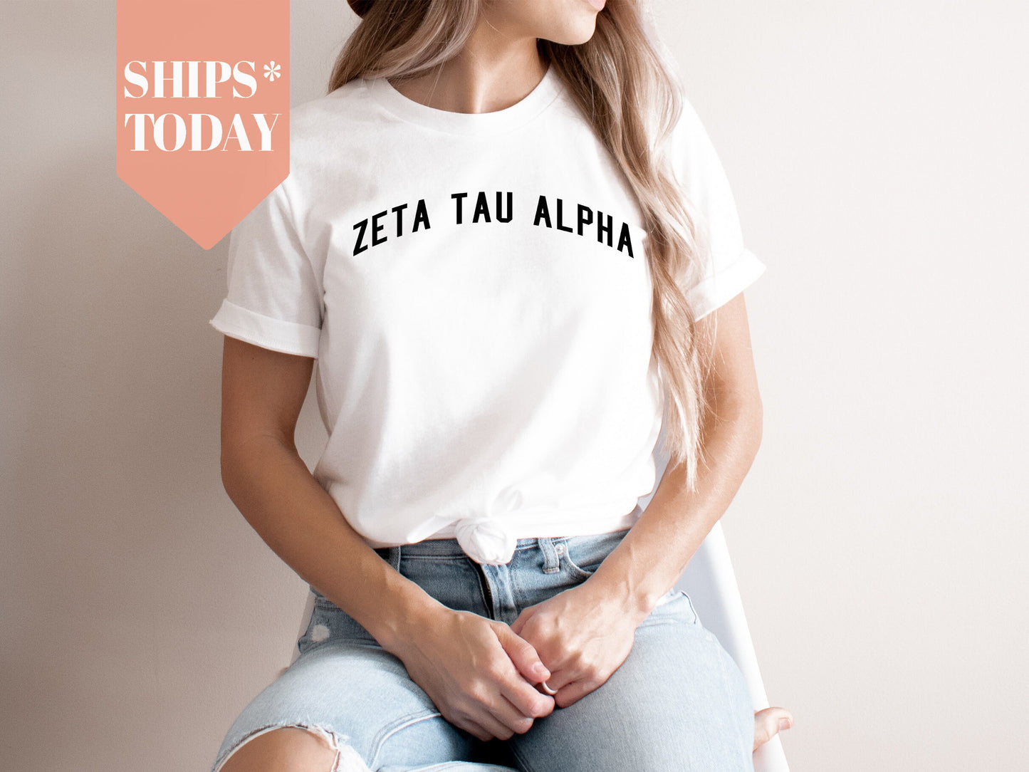 Zeta Tau Alpha Just Bold Sorority T-shirt _ 2394g